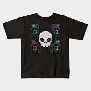 Deejays cre Jolly Roger pirate flag (no caption) Kids T-Shirt